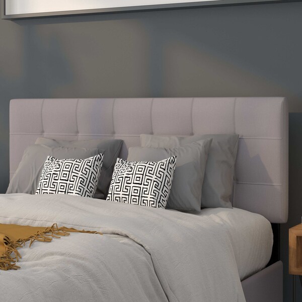 Flash Furniture Full Bedford, Headboard, Gray Fabric HG-HB1704-F-LG-GG - main